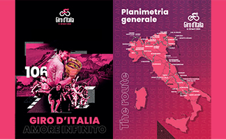 The Tour of Italy 2023 race route on Open Street Maps and in Google Earth, stage profiles and time- and route schedules