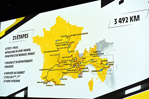 The Tour de France 2024 race route has been presented: all things new between Italy and Nice, via summits, gravel roads and without any rest moment!