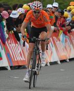 Samuel Sanchez wint de wegwedstrijd op de Olympische Spelen in Peking