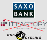 The Saxo Bank <del>IT Factory</del> team's presentation, the team is looking for a new sponsor ...