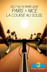 Het parcours en de etappesteden van Parijs-Nice 2010