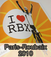 The Paris-Roubaix 2010 route on Google Maps/Google Earth and the route and time schedule