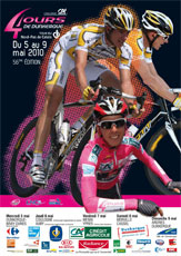 The 4 Jours de Dunkerque 2010 route on Google Maps/Google Earth and the route and time schedule