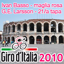 Giro d'Italia 2010 : le contre-la-montre final pour Gustav Erik Larsson, le classement général pour Ivan Basso