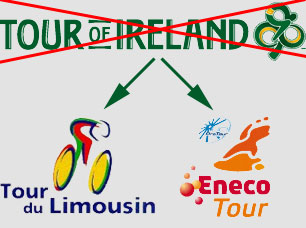 Geen Ronde van Ierland in 2010, goed nieuws voor de Eneco Tour en de Tour du Limousin ?