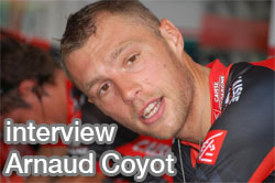 Video interview Arnaud Coyot on the 2010 Tour of Switzerland: his feelings in the time trial and his chances to be at the 2010 Tour de France!