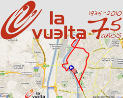 The 2010 Tour of Spain route on Google Maps/Google Earth and the route and time schedule