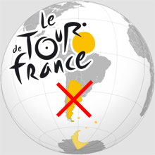 The Tour de France won't come to Argentina in 2011