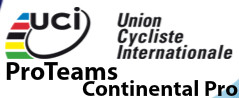 L'UCI annonce les premières listes d'équipes 'ProTeam' et Continental Pro et affiche le classement sportif des équipes