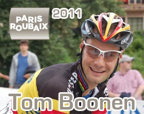 Tom Boonen (Quick Step) remporte Paris-Roubaix 2011 ... ASO a une boule de cristal ?
