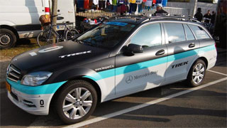 Giro d'Italia 2011: in commemoration of Wouter Weylandt, Team Leopard-Trek leaves the race