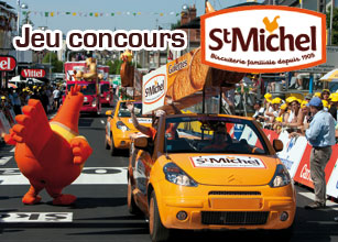 Win your VIP spot in the Tour de France advertising caravan with St Michel !