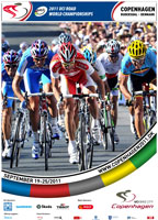 Het parcours van de Wereldkampioenschappen wielrennen in Kopenhagen (Denemarken) op Google Maps/Google Earth