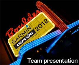 L'équipe Team Garmin-Cervélo 2012 présentée à Boulder (Colorado) aux Etats-Unis