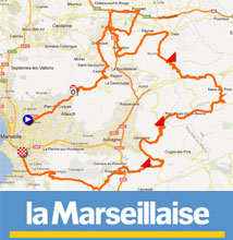 Openingswedstrijd van het Europese wielerseizoen: de Grand Prix Cycliste la Marseillaise 2012, het parcours op Google Maps/Google Earth en de deelnemende ploegen