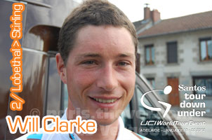 Tour Down Under 2012: Will Clarke (UniSA-Australia) alleen naar de overwinning in Stirling