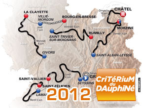 Critérium du Dauphiné 2012: a mini Tour de France with the Grand Colombier at a bad location?