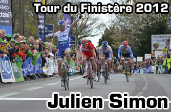 Julien Simon wint de Ronde van de Finistère 2012 in de sprint