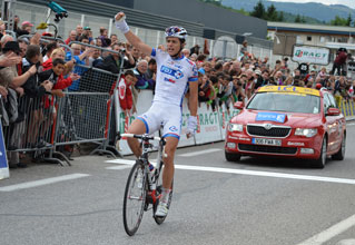 Arthur Vichot gives hope to French cycling at the Critérium du Dauphiné 2012
