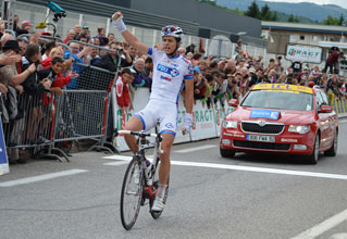 Arthur Vichot gives hope to French cycling at the Critrium du Dauphin 2012