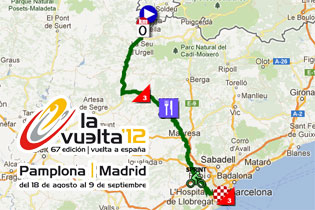 Tour d'Espagne 2012 : le parcours sur Google Maps/Google Earth, les profils et les itinéraires horaires