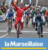 De lijst van deelnemende renners en de rugnummers van de Grand Prix La Marseillaise 2013
