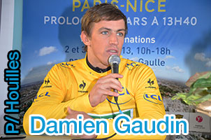 Damien Gaudin montre sa \'b\'Houilles\' sur le prologue de Paris-Nice 2013