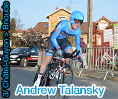 Nouveau coup double sur Paris-Nice 2013 : Andrew Talansky pour la victoire et le jaune  Brioude