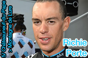 The 3rd time for a stage win and yellow in Paris-Nice 2013: Richie Porte first on top of the Montagne de Lure!