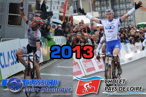 Le parcours de la Classic Loire Atlantique et de Cholet-Pays de Loire 2013 sur Google Maps