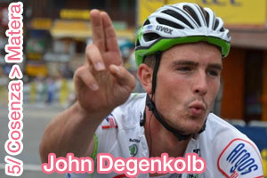 John Degenkolb, as expected at the finish of the 5th stage of the Tour of Italy 2013 - summary