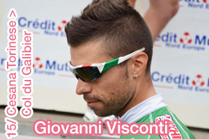 Giro d\'Italia 2013 : Giovanni Visconti en solitaire vers la victoire dans la neige sur le Galibier - rsum