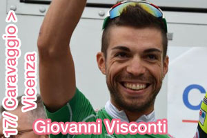 Giro d'Italia 2013: Giovanni Visconti verrast de sprinters in een saaie 17de etappe - samenvatting