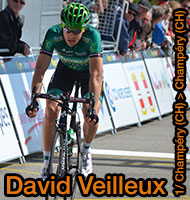 David Veilleux alone till the end in the first stage of the Critérium du Dauphiné 2013 in Champéry