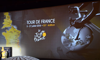 Het parcours van de Tour de France 2014, origineel en internationaal