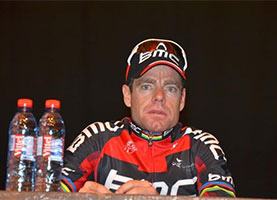 Cadel Evans goes double in the Tour Down Under thanks to his attack on the climb of Corkscrew Road