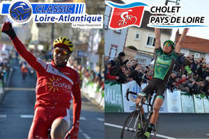The Classic Loire Atlantique and Cholet-Pays de Loire 2014 race routes on Google Maps