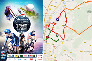 Les parcours des Championnats de France 2014 sur Google Maps/Google Earth