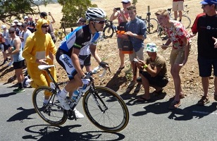 Jack Bobridge wins the first stage of the Santos Tour Down Under 2015 for UniSA Australia