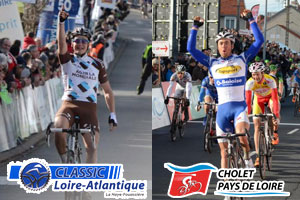The Classic Loire Atlantique and Cholet-Pays de Loire 2015 race routes on Google Maps