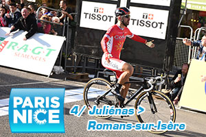 Nacer Bouhanni neemt wraak: winnaar van de sprint voor de etappe van Parijs-Nice in Romans-sur-Isère