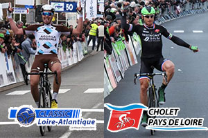 The Classic Loire Atlantique and Cholet-Pays de Loire 2016 race routes on Google Maps