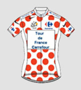 Carrefour's polka dot jersey