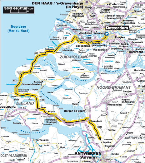 Het vertrek van de tweede etappe zoals aangekondigd door A.S.O. Het vertrek van de tweede etappe zoals aangekondigd door A.S.O.