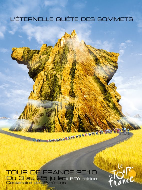De poster van de Tour de France 2010 - © A.S.O. De poster van de Tour de France 2010 - © A.S.O.