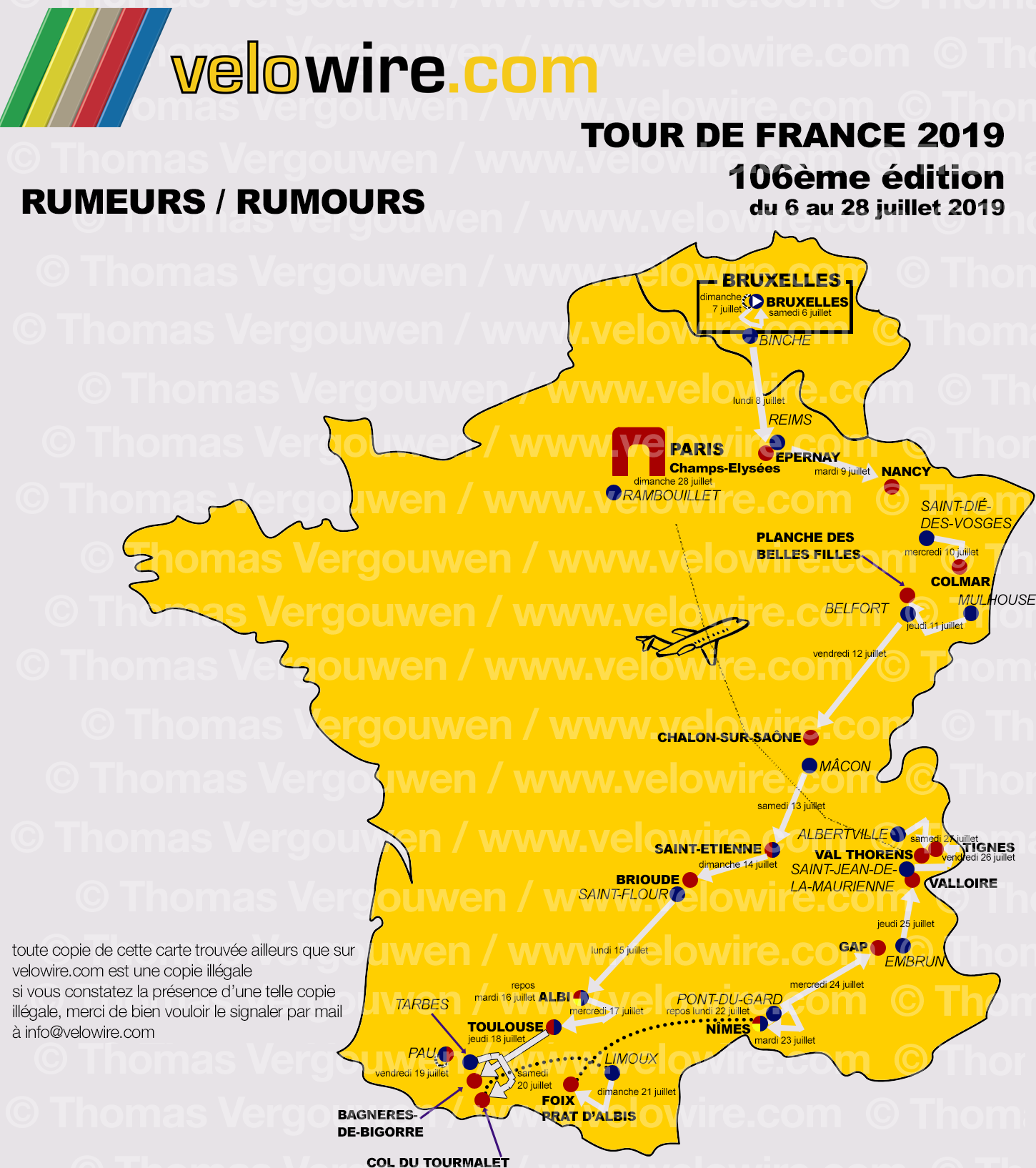 tour de france paris carte