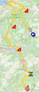 The map with the race route of the tenth stage of the Tour de France 2022 on Open Street Maps The map with the race route of the tenth stage of the Tour de France 2022 on Open Street Maps