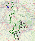 The map with the race route of the fifth stage of the Tour de France 2022 on Open Street Maps The map with the race route of the fifth stage of the Tour de France 2022 on Open Street Maps