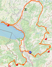 La carte du parcours de la neuvième étape du Tour de France 2022 sur Open Street Maps