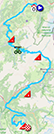 The map with the race route of the seventeenth stage of the Tour de France 2023 on Open Street Maps The map with the race route of the seventeenth stage of the Tour de France 2023 on Open Street Maps